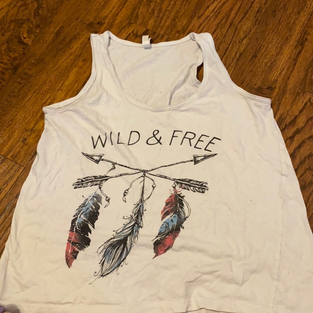 Wild and free tank top